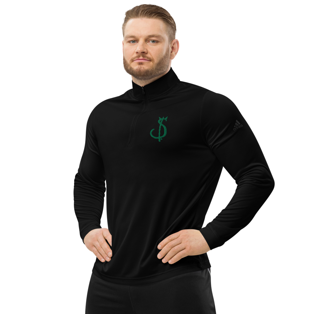 $in Embroidered Quarter Zip Pullover - Pope Of Love Money Commentary