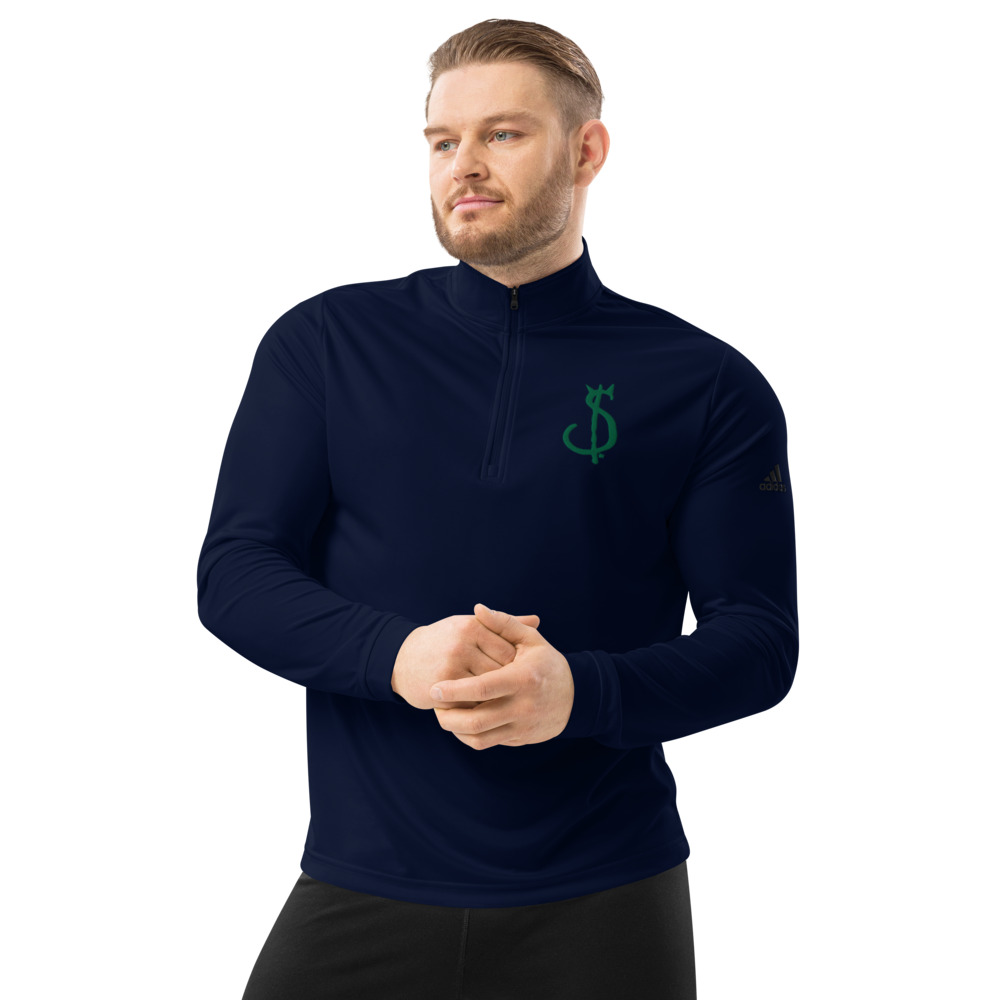 $in Embroidered Quarter Zip Pullover - Pope Of Love Money Commentary