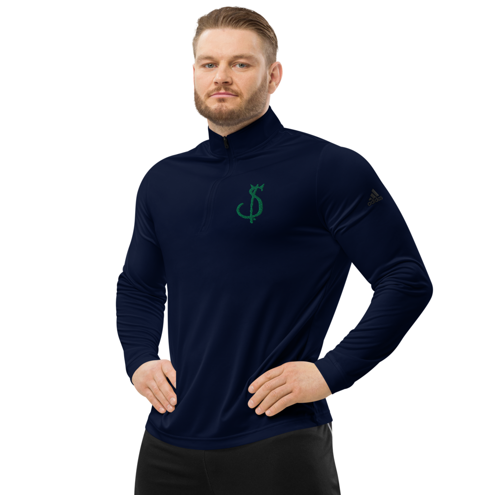 $in Embroidered Quarter Zip Pullover - Pope Of Love Money Commentary