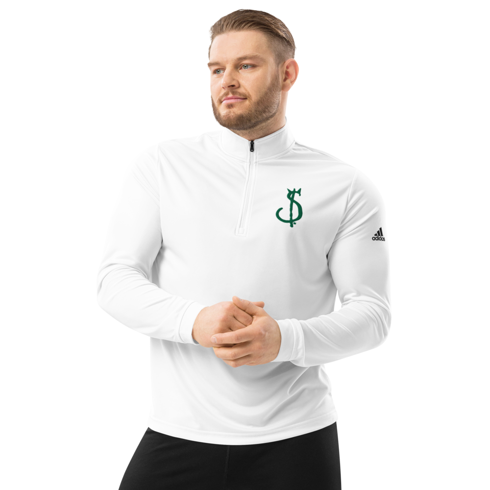 $in Embroidered Quarter Zip Pullover - Pope Of Love Money Commentary