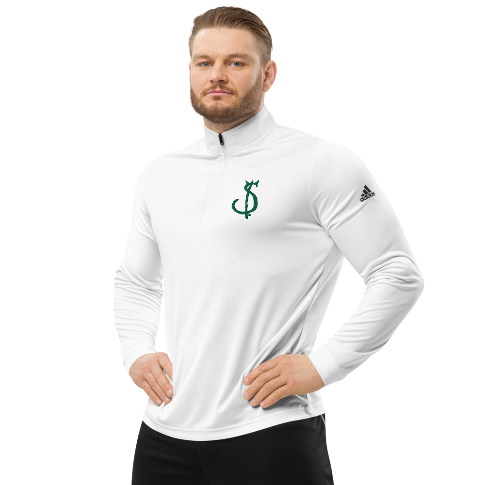 $in Embroidered Quarter Zip Pullover - Pope Of Love Money Commentary