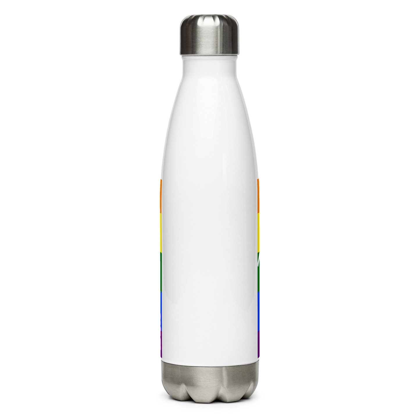 Pride Stainless Steel Water Bottle - Pope Of Love LGBTQ+ 17oz Insulated