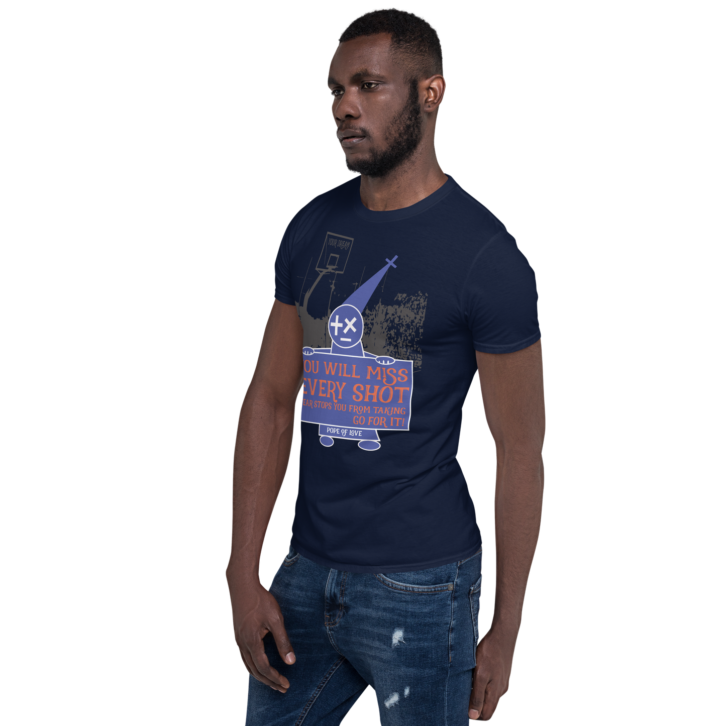 Take Your Shot Short-Sleeve T-Shirt - Pope Of Love Unisex Inspirational Tee