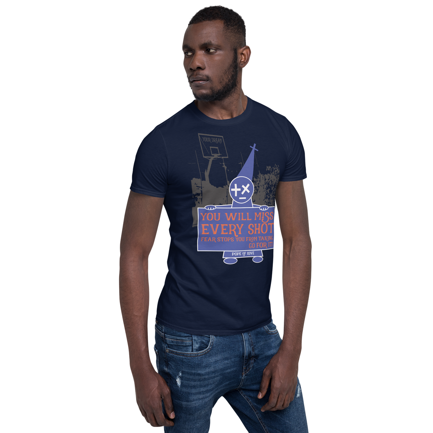 Take Your Shot Short-Sleeve T-Shirt - Pope Of Love Unisex Inspirational Tee