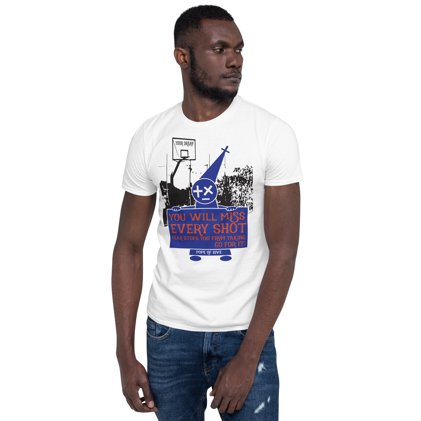 Take Your Shot Short-Sleeve T-Shirt - Pope Of Love Unisex Inspirational Tee