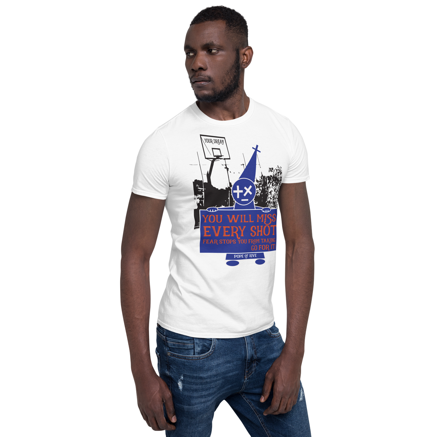 Take Your Shot Short-Sleeve T-Shirt - Pope Of Love Unisex Inspirational Tee