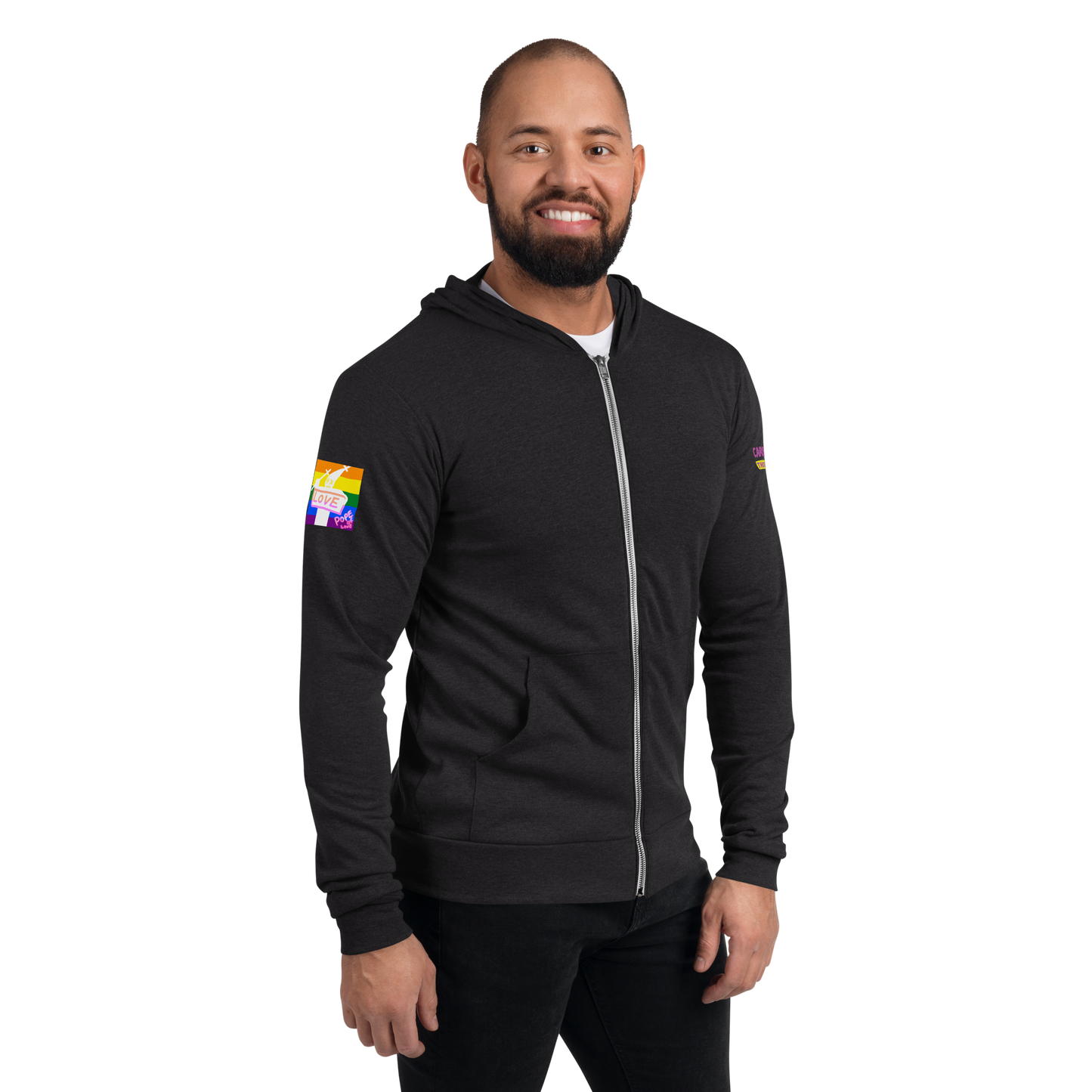 Pride Pope Of Love Unisex Zip Hoodie - LGBTQ+ Support Jacket