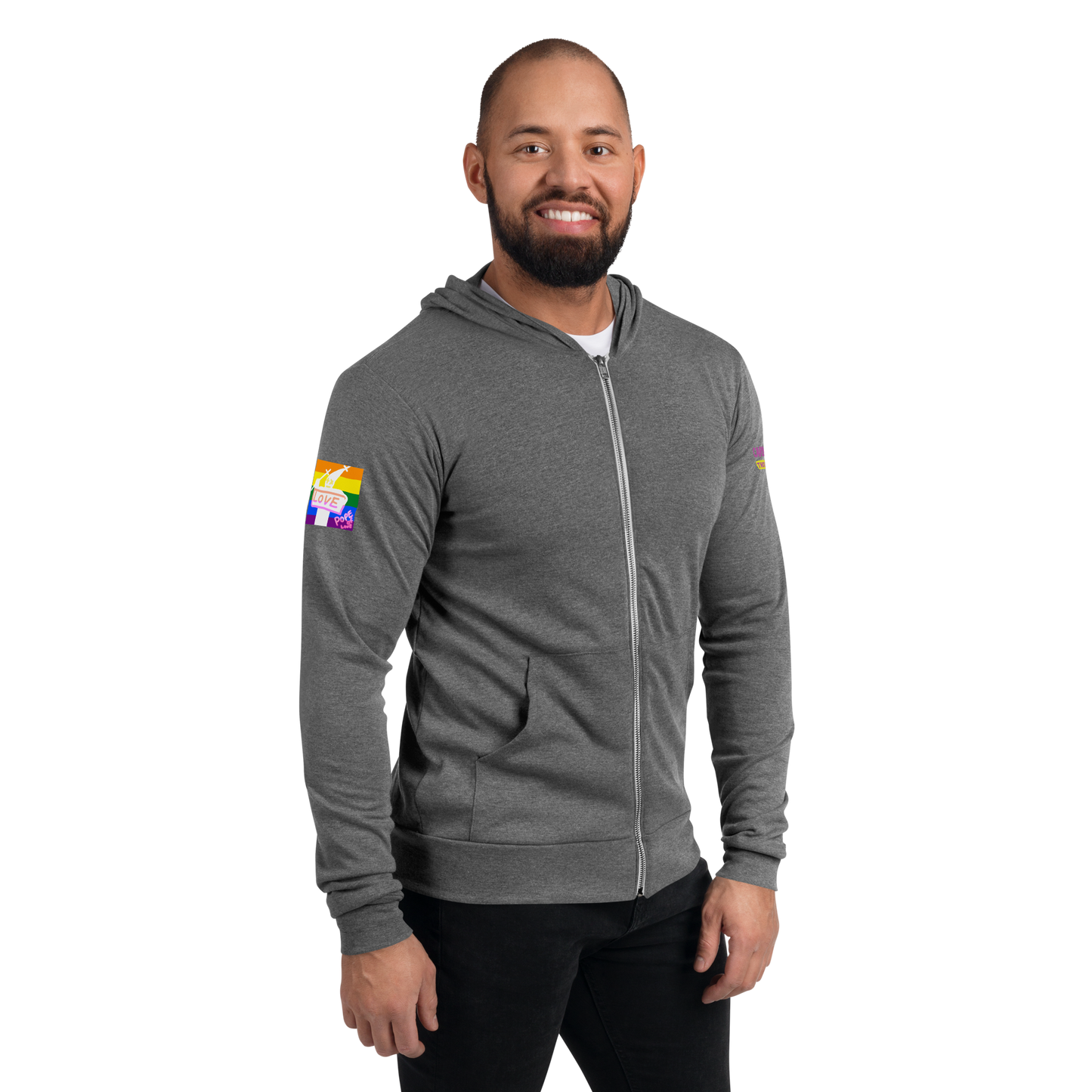 Pride Pope Of Love Unisex Zip Hoodie - LGBTQ+ Support Jacket