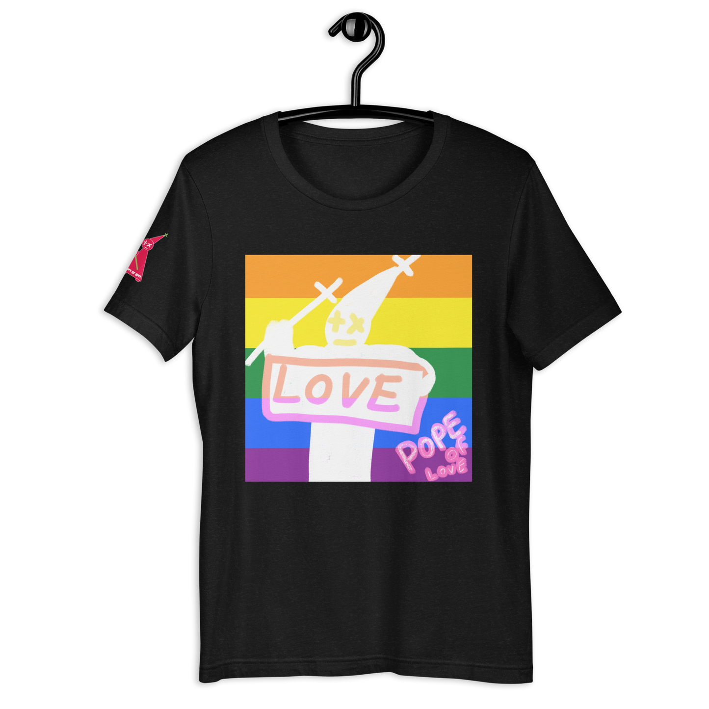 Pride Unisex T-Shirt - Pope Of Love LGBTQ+ Support Tee