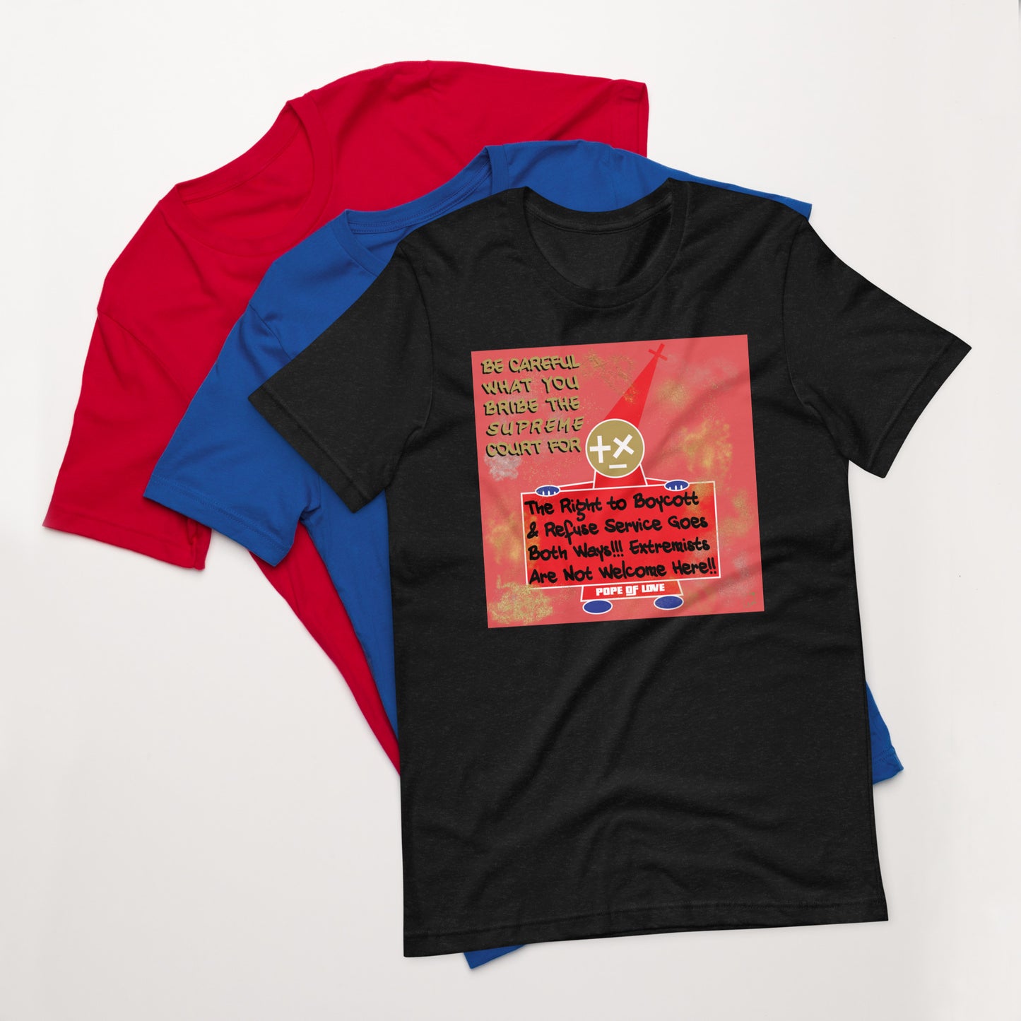 No MAGA Unisex T-Shirt - Pope Of Love Resistance Tee
