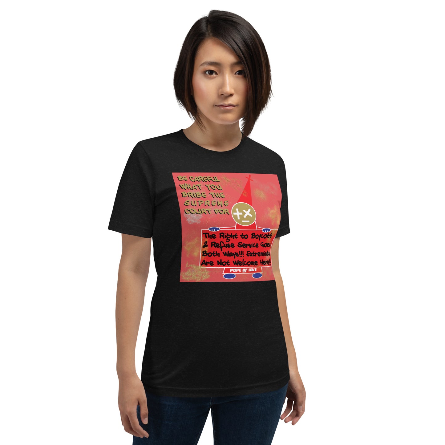 No MAGA Unisex T-Shirt - Pope Of Love Resistance Tee