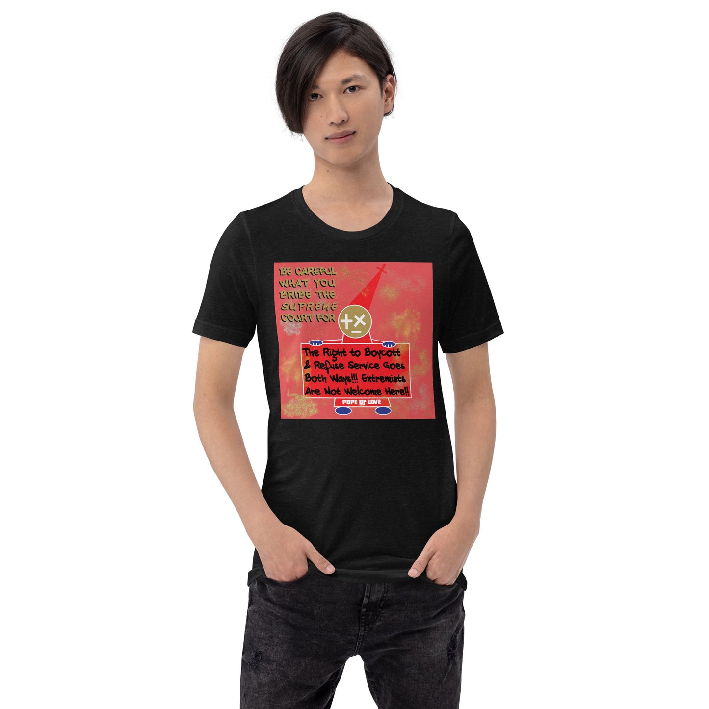 No MAGA Unisex T-Shirt - Pope Of Love Resistance Tee