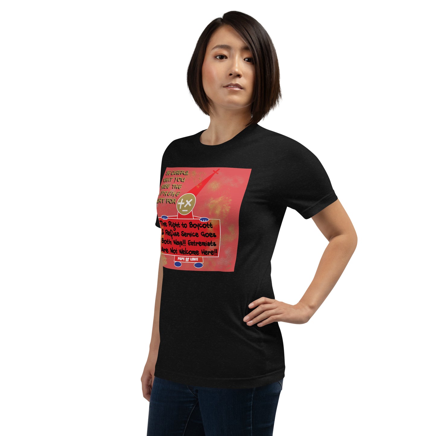 No MAGA Unisex T-Shirt - Pope Of Love Resistance Tee