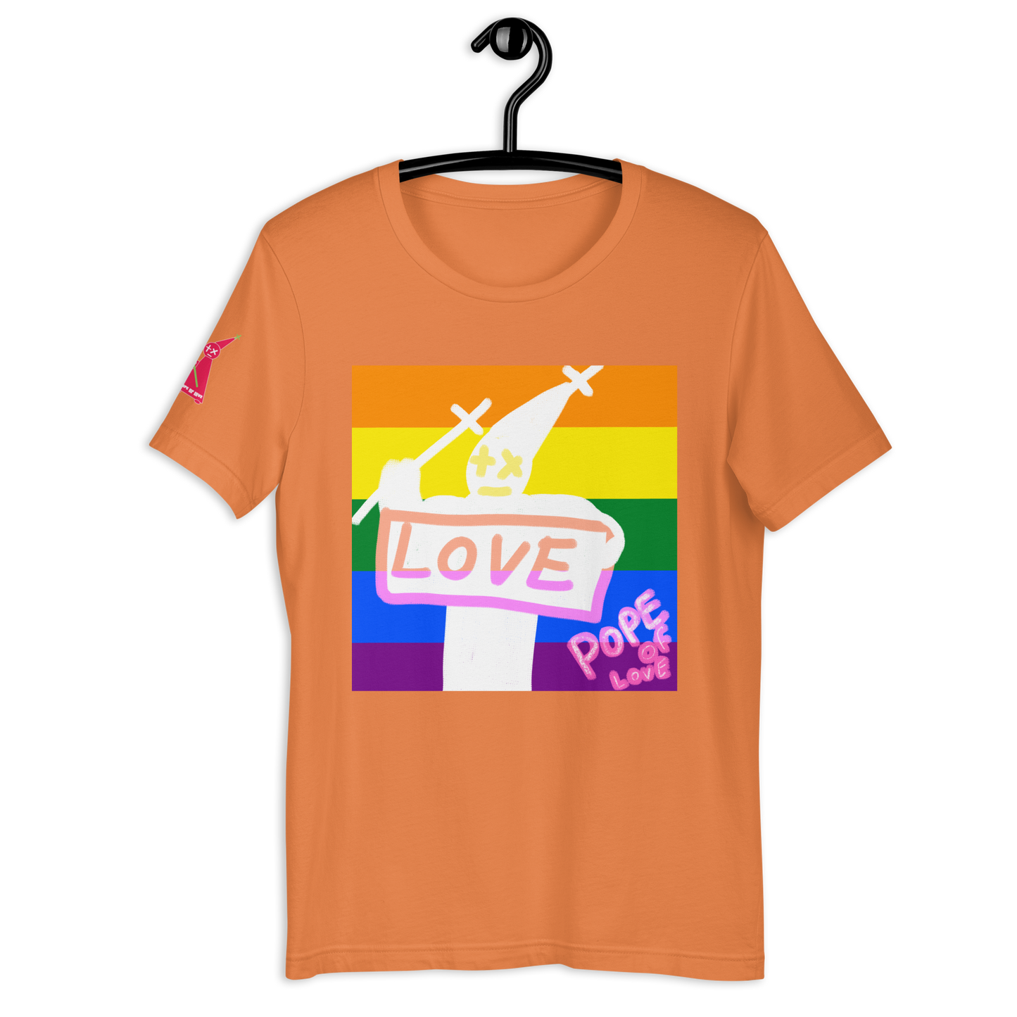 Pride Unisex T-Shirt - Pope Of Love LGBTQ+ Support Tee