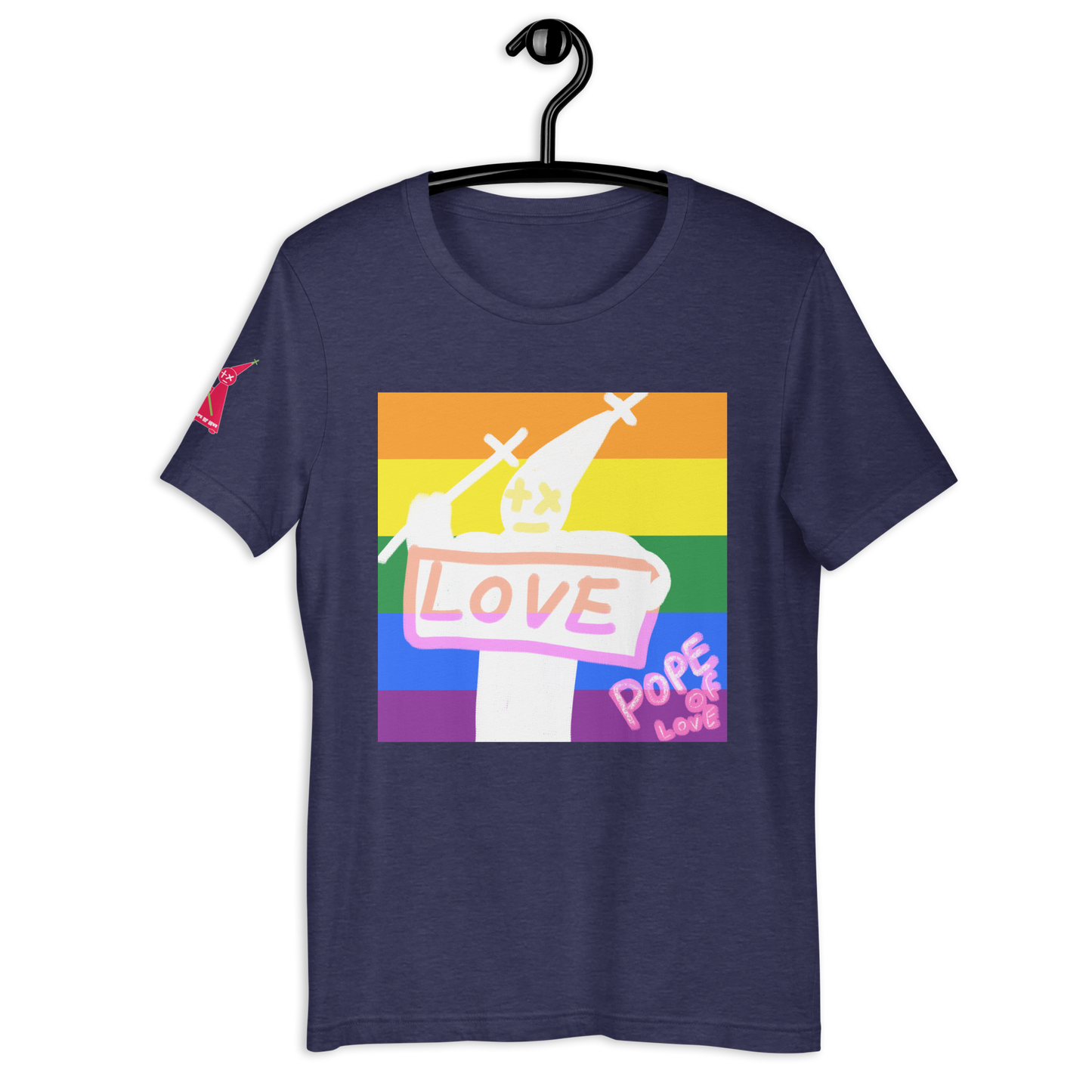 Pride Unisex T-Shirt - Pope Of Love LGBTQ+ Support Tee