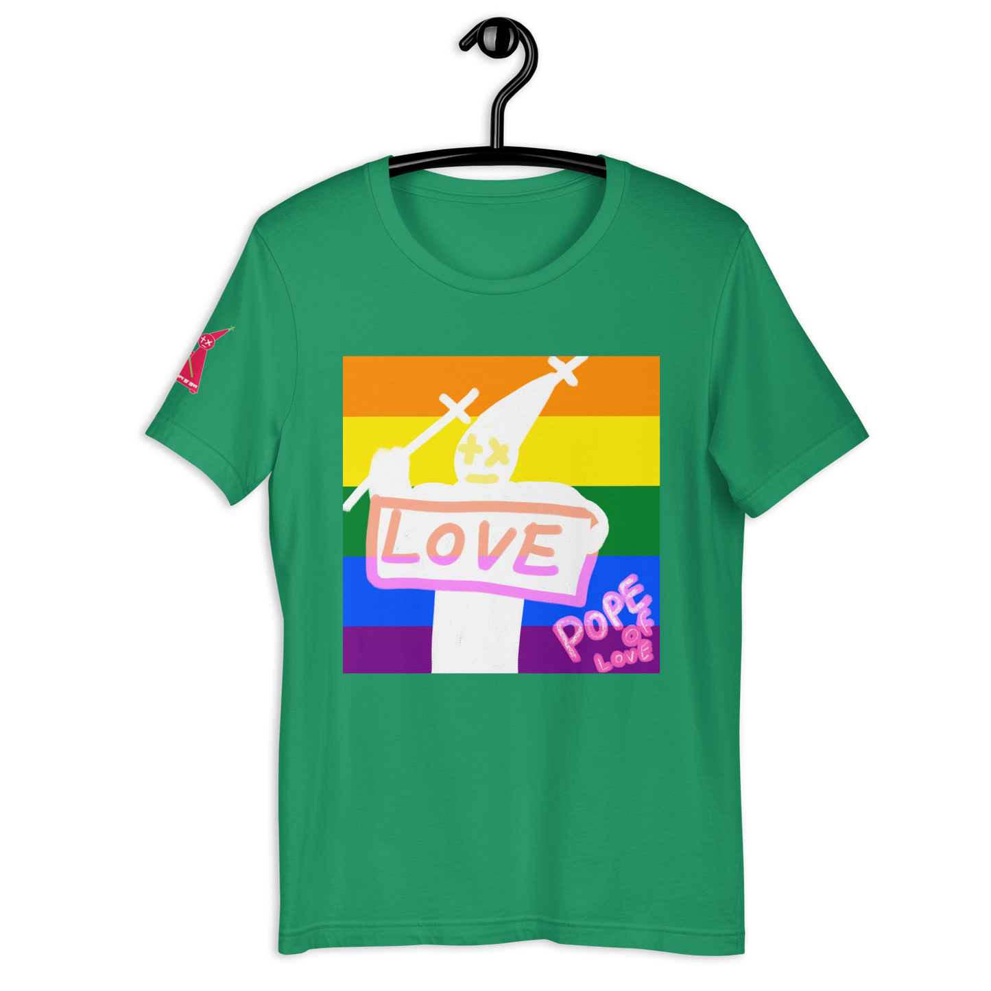 Pride Unisex T-Shirt - Pope Of Love LGBTQ+ Support Tee