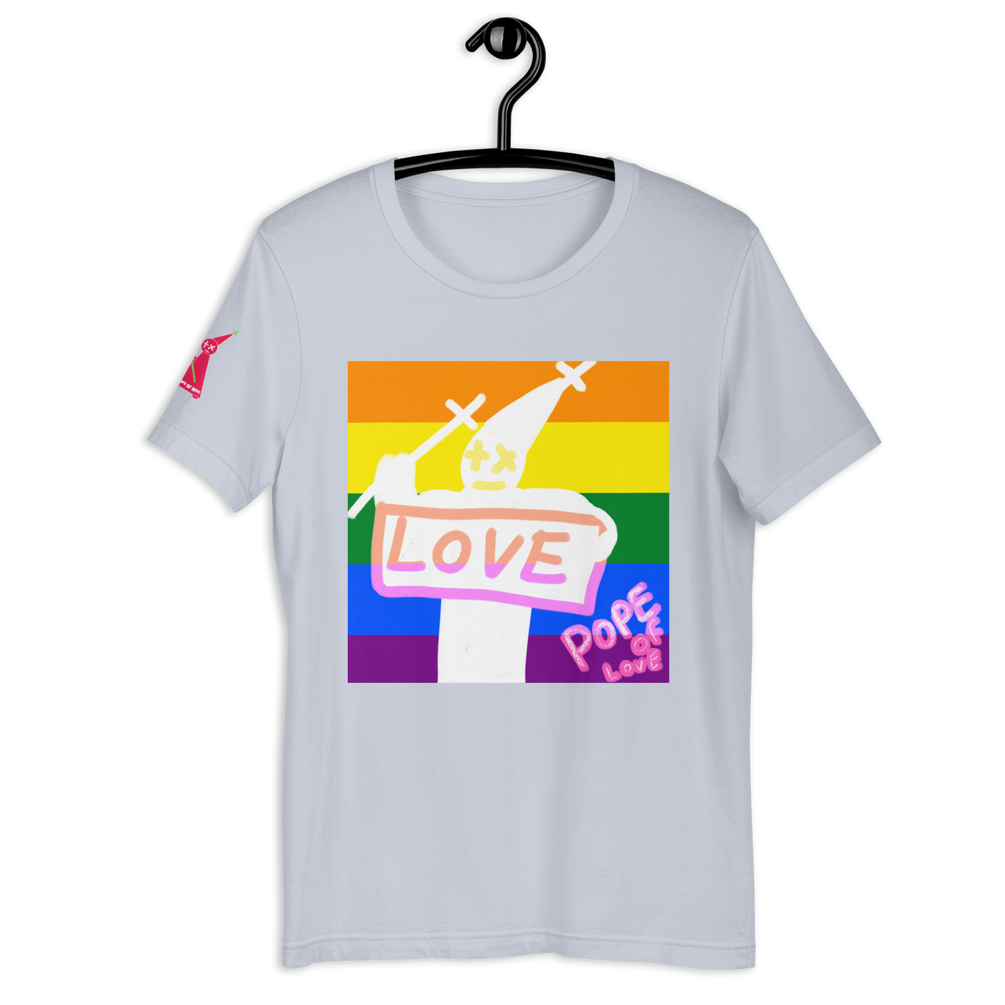 Pride Unisex T-Shirt - Pope Of Love LGBTQ+ Support Tee