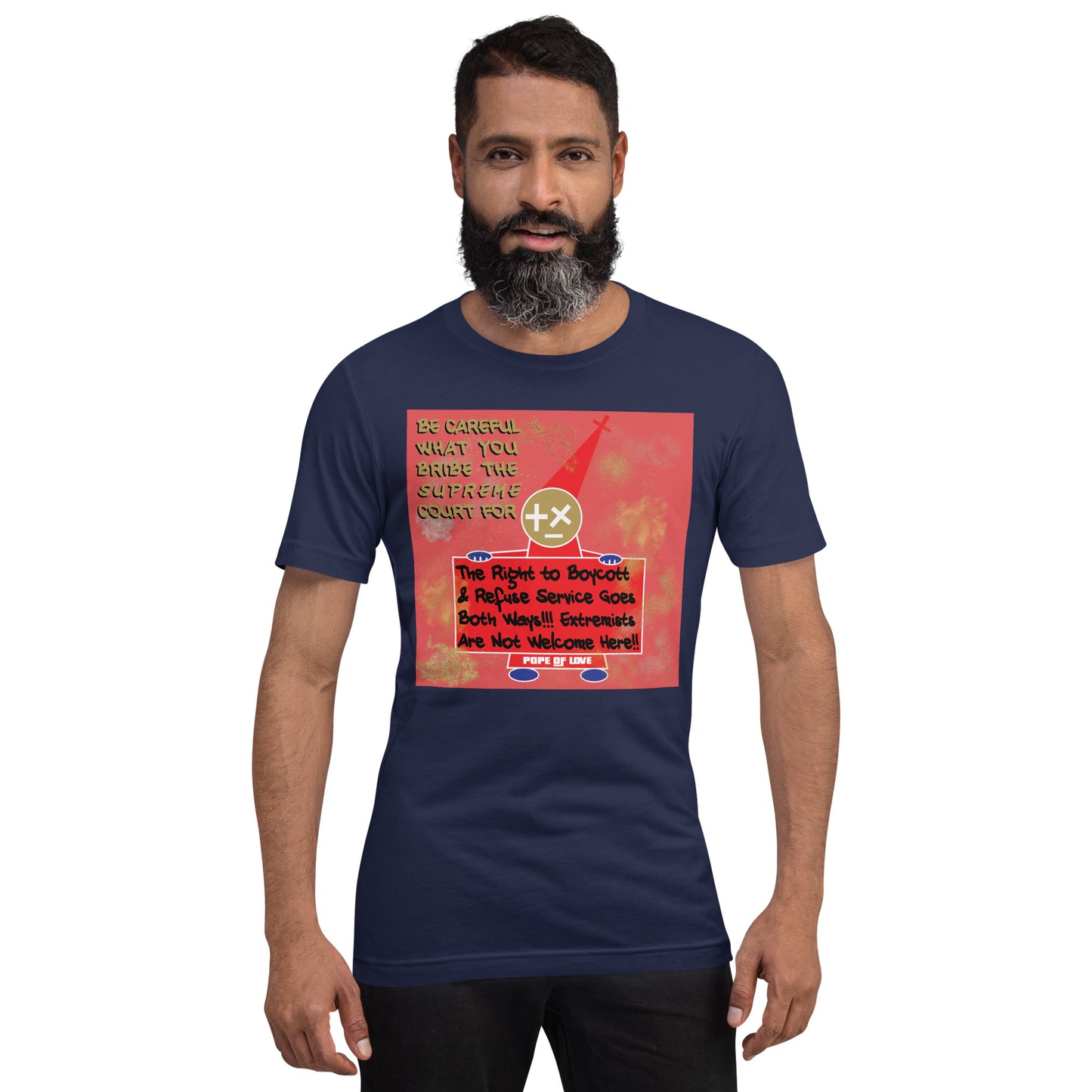No MAGA Unisex T-Shirt - Pope Of Love Resistance Tee