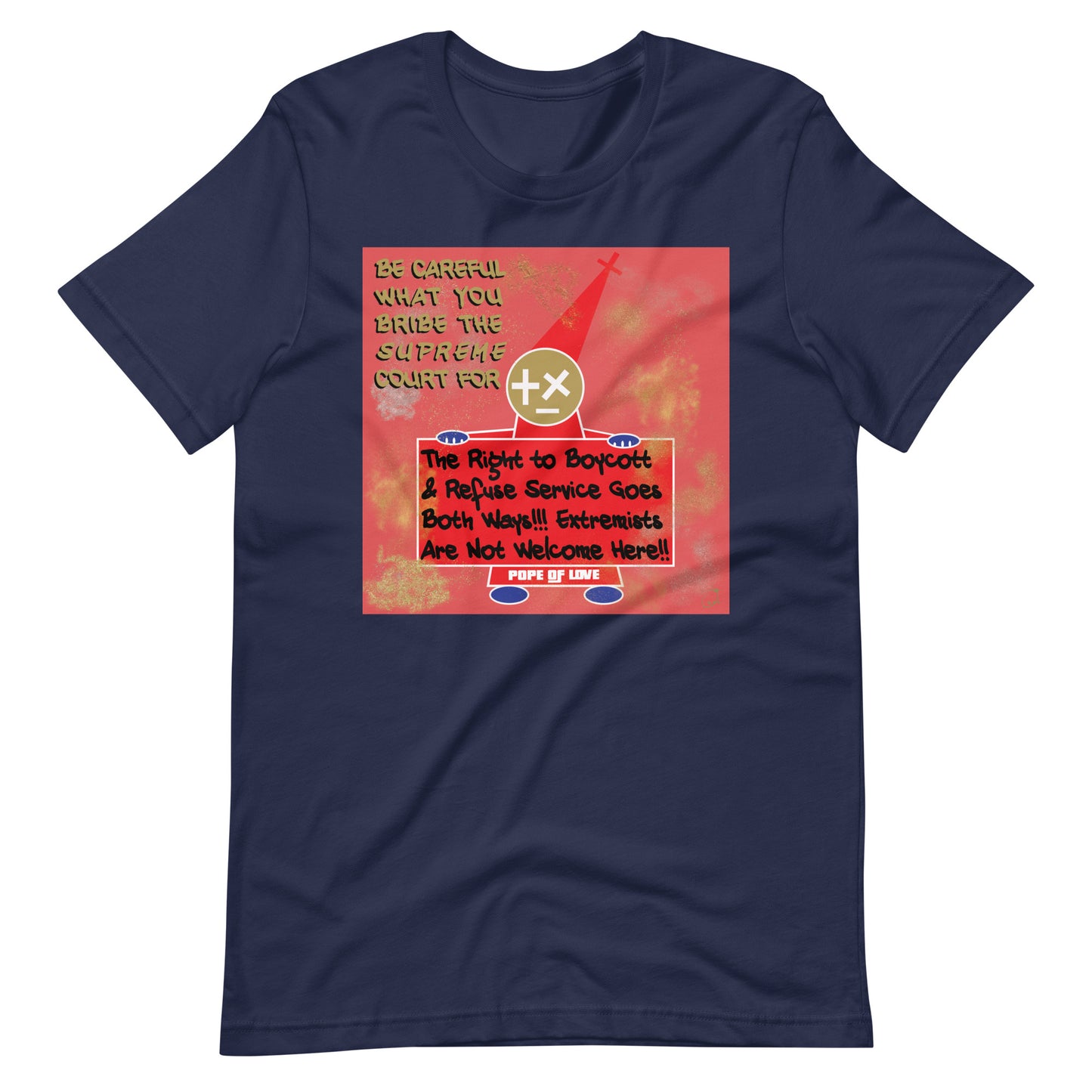 No MAGA Unisex T-Shirt - Pope Of Love Resistance Tee