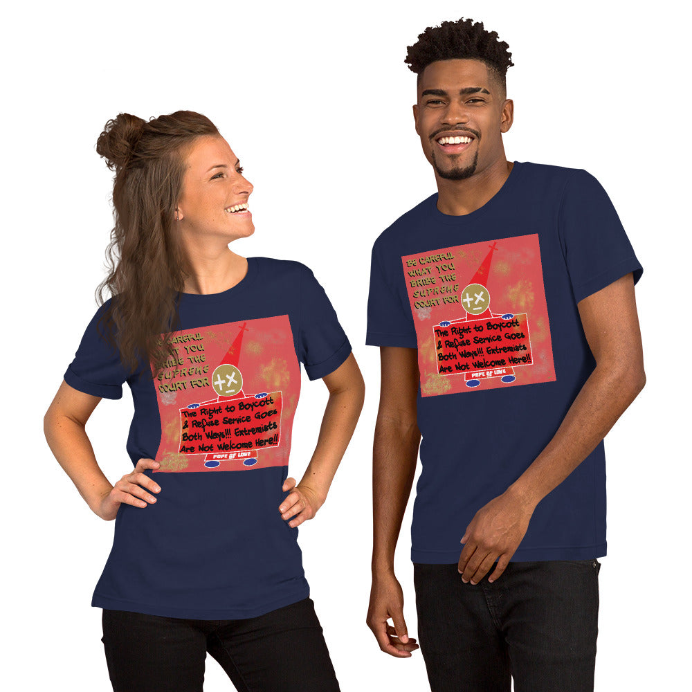 No MAGA Unisex T-Shirt - Pope Of Love Resistance Tee