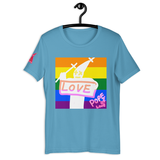 Pride Unisex T-Shirt - Pope Of Love LGBTQ+ Support Tee