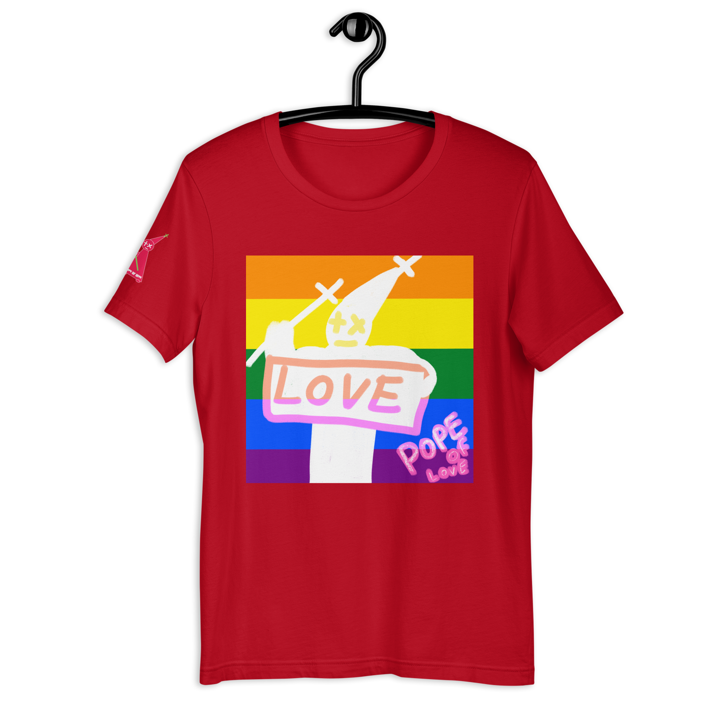 Pride Unisex T-Shirt - Pope Of Love LGBTQ+ Support Tee