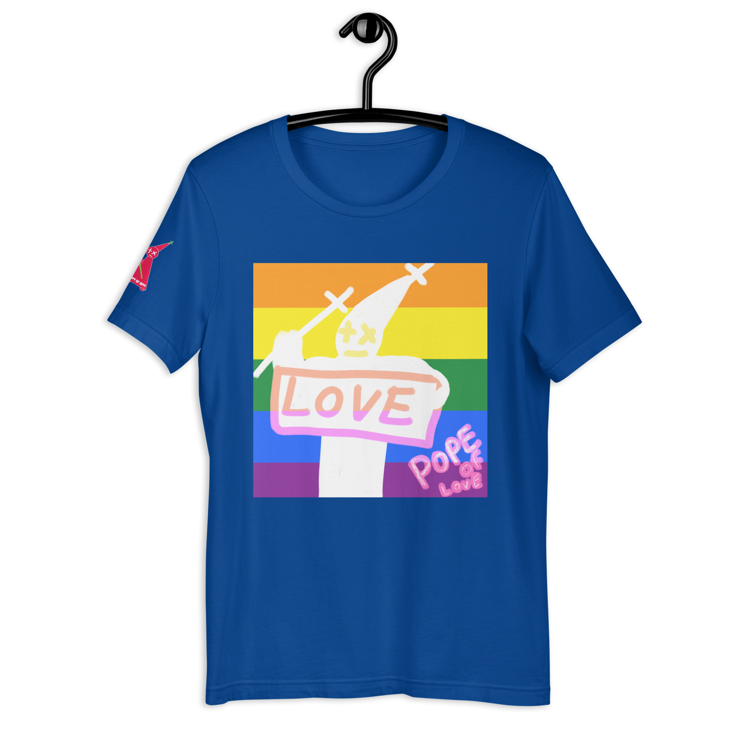 Pride Unisex T-Shirt - Pope Of Love LGBTQ+ Support Tee
