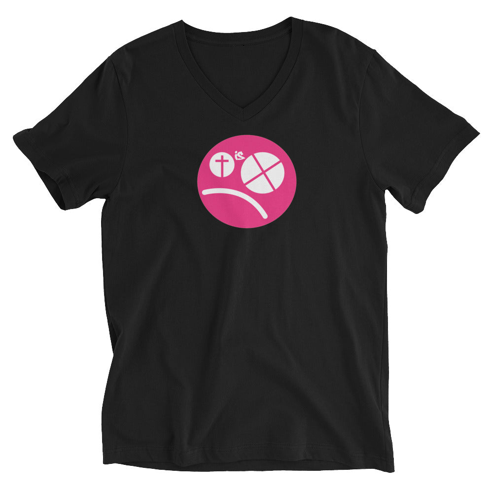 Blind Faith, Unisex Short Sleeve V-Neck T-Shirt