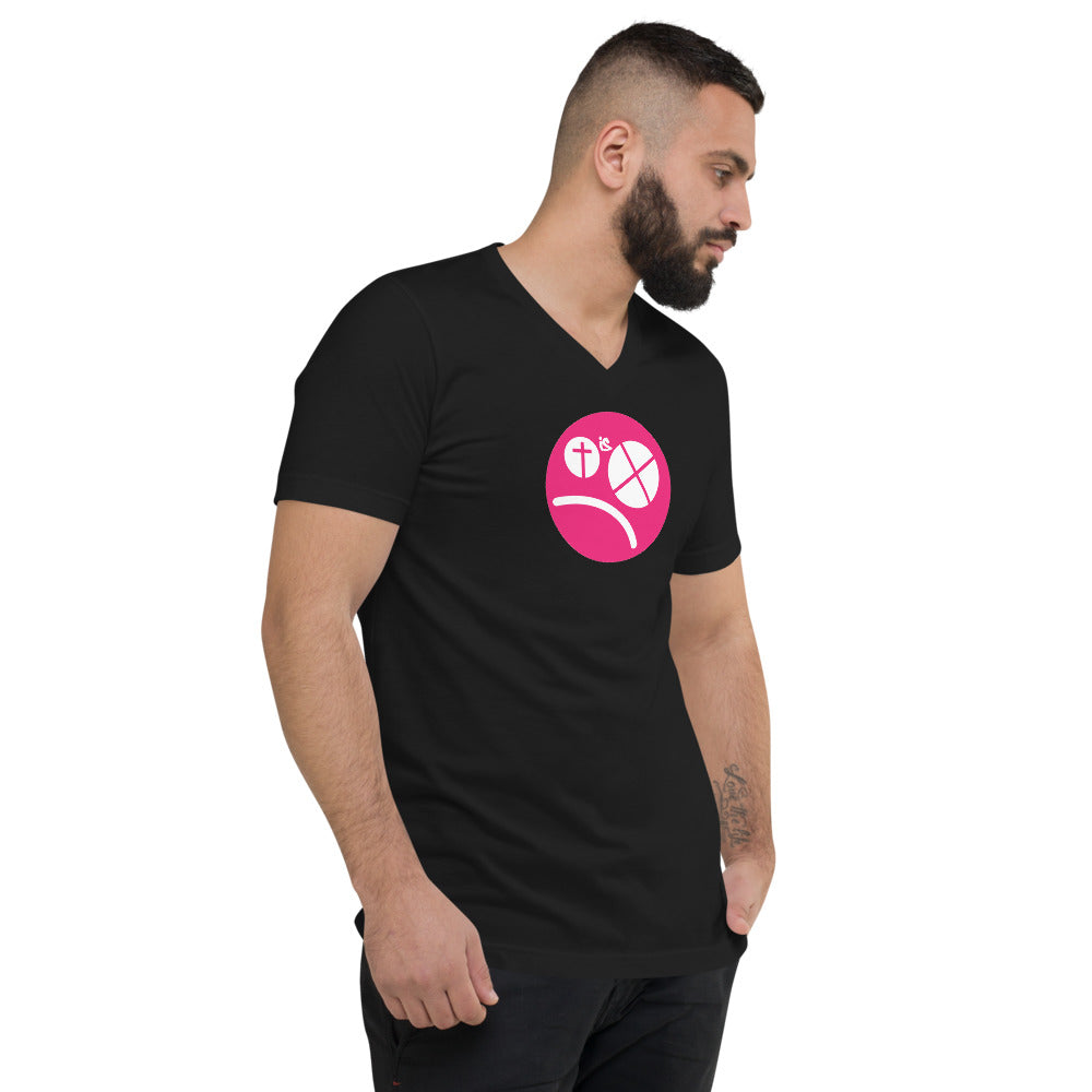 Blind Faith, Unisex Short Sleeve V-Neck T-Shirt
